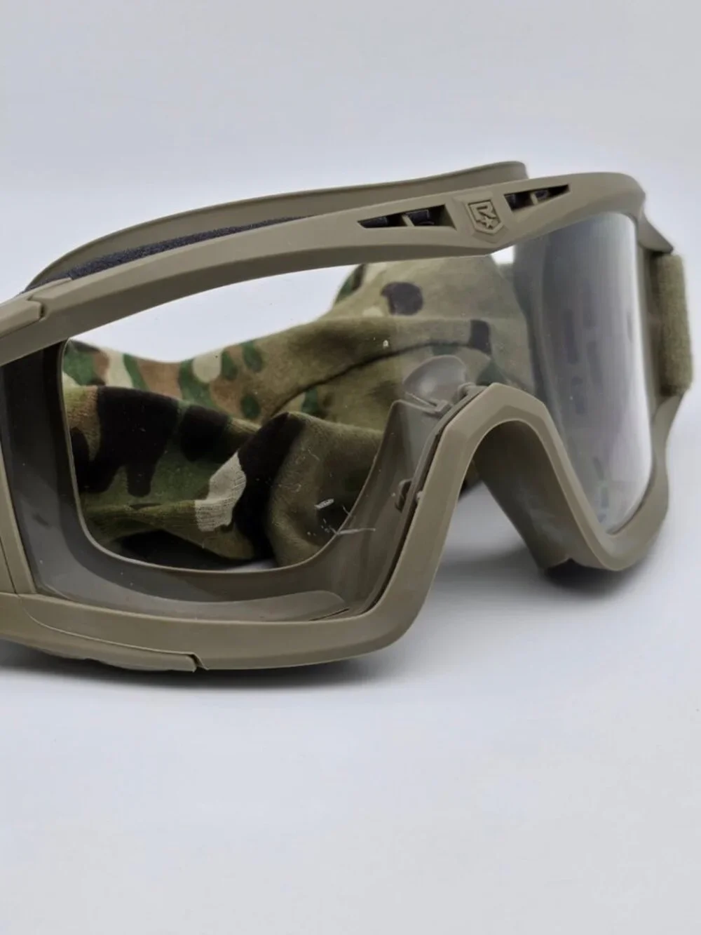 Revision U.S. Military Desert Locust Tan 499 2x Lens Clear and Grey APEL Goggles